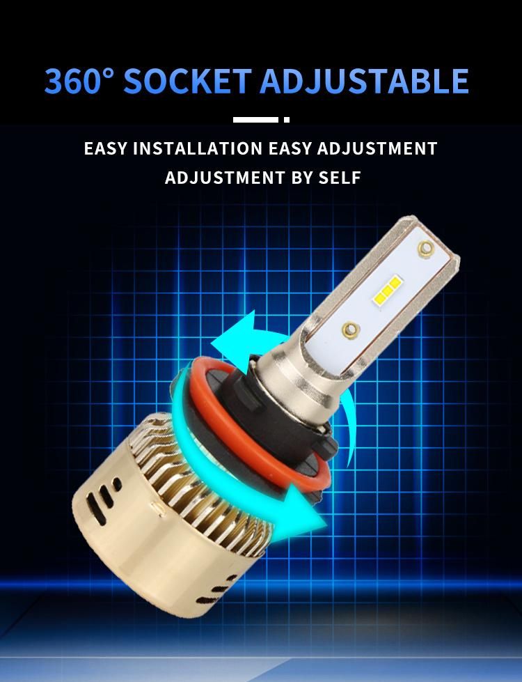 Auto Lighting Wholesale H11 Car LED Headlamp Auto LED Headlight Replacement Bulb