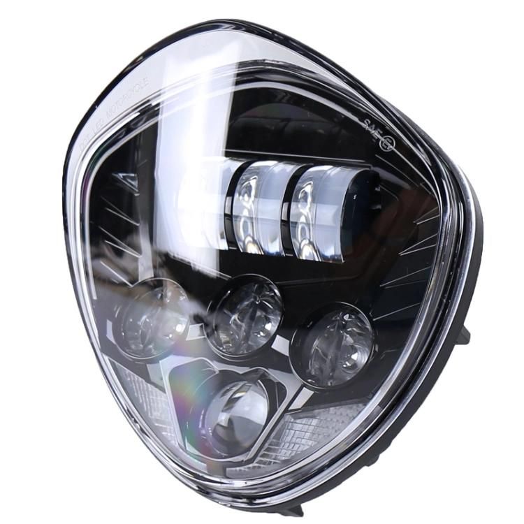 60W LED Headlight for Victory Motorcycle Black/Chrome High Low Beam LED Motorcycle Headlight