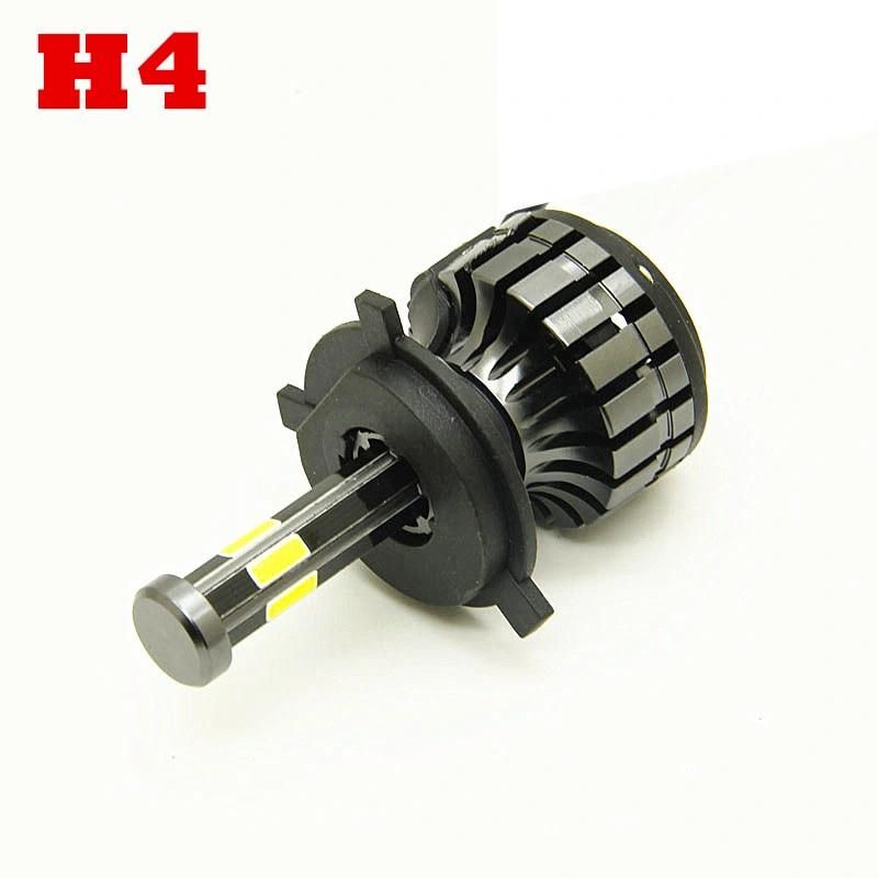 6 Sides 360 ° COB Car 12V Auto H4 H7 LED Headlight H11 9005 9006 Hb4 Hb3 55W LED Car Bulb 6000K