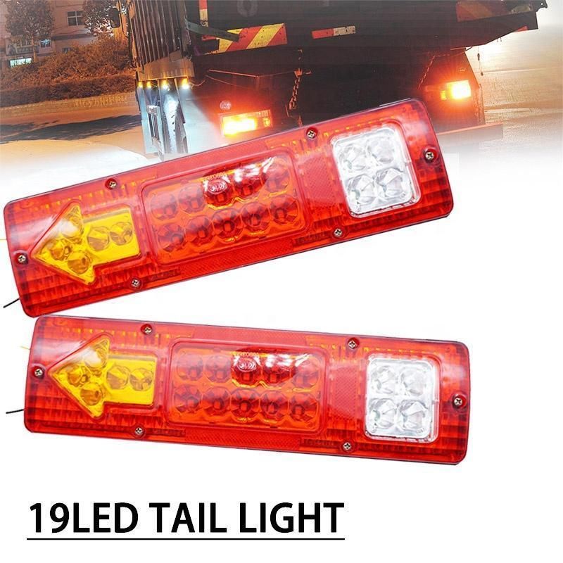 Bonsen Car Trucks Trailer Rear Tail Light LED 12V Trailers Van Lamp Reversing Stop Turn Light Indicator Lamp 12V