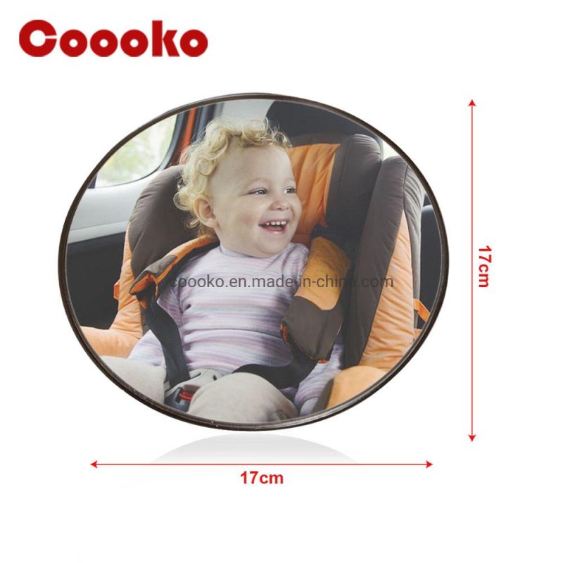 Large Wide Rear Facing Shatterproof Adjustable Infant Kids Round Baby Car Mirror