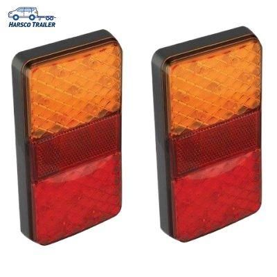 24 LED Rear Combination Lamp with Rectangle Reflex Reflector