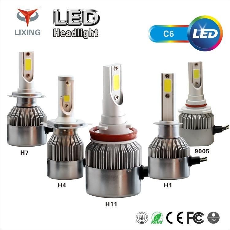 LED Headlight Super Bright Car Lamp C6 Auto Headlight