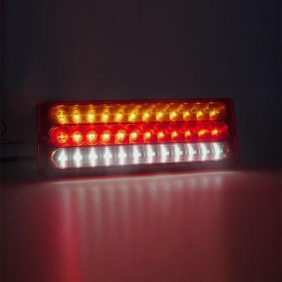 LED Auto Lights Rectangle LED Trailer Light Turn Indicator Stop Tail Reverse Tail Lamp Truck Combination LED Light