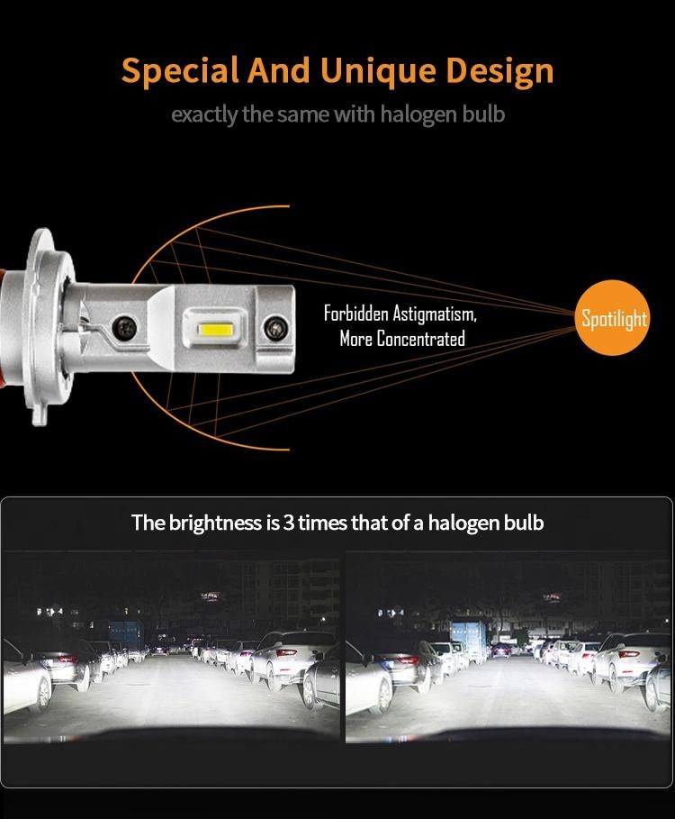 Wholesale Auto LED Headlight Bulb LED Strong Canbus Fan Cooling Car LED Headlight