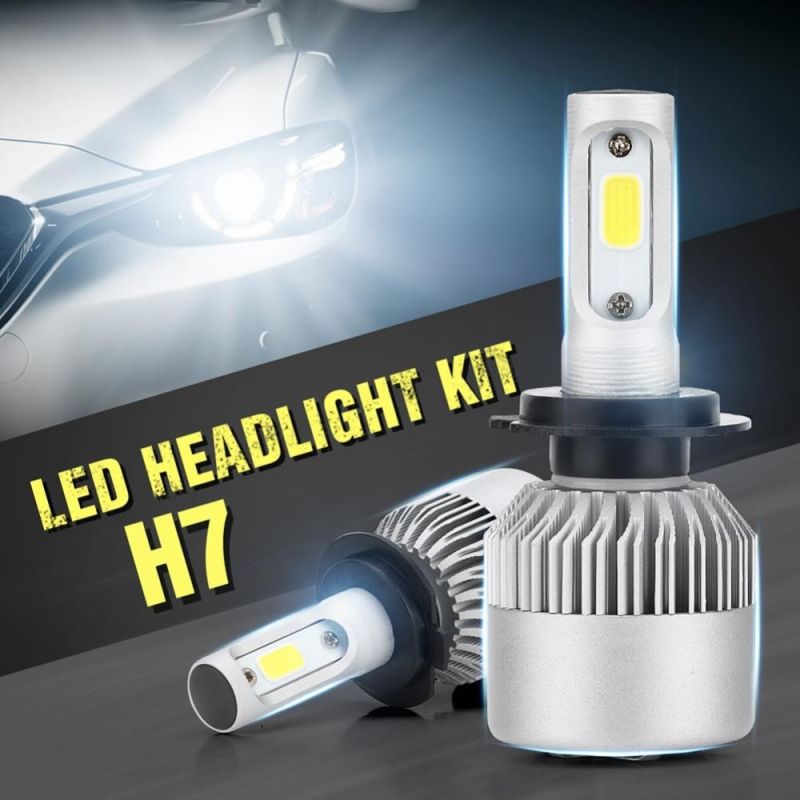 Hot Selling 2PCS S2 Headlight H7 LED Headlight H11 H4 Hi/Lo Beam PS24W Hir2car Headlight Bulbs 3000K 4300K 6000K 8000K COB Chip Auto Lamps