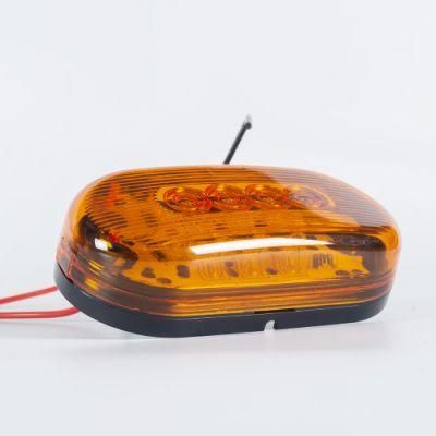 Oval LED Truck Side Marker Light Surface Mount 10 Diodes