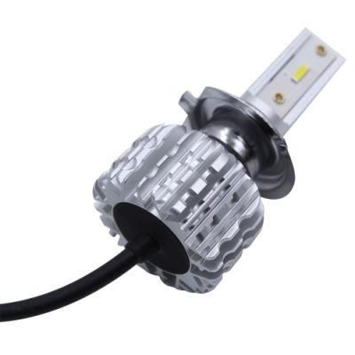 Fanless Zes Chip Light Bulbs K1 H4 H7 LED Auto Lamps