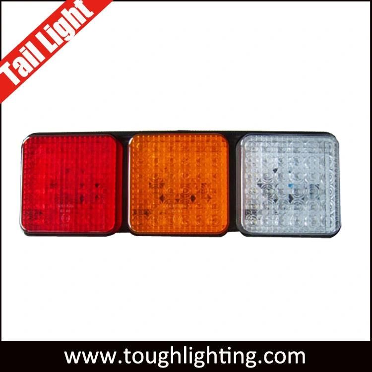 E-MARK 3 Pods LED Combination Stop Turn Reverse Tail Light for Trucks