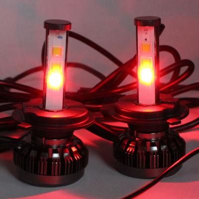 Bluetooth Control RGB Color Change LED 60W 4000lm H13 H7 H11 9005 9006 Hb2 Hb3 H1 H3 Headlight Bulbs for 12V Cars