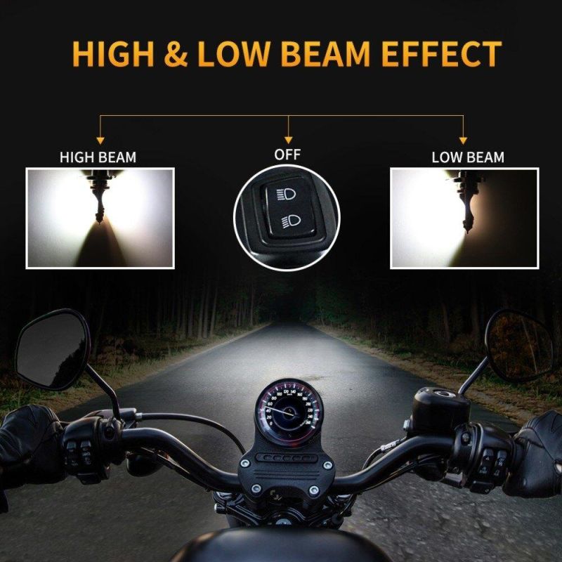 H4 LED Motorcycle Headlight 12V HS1 LED H4 LED Moto Bulbs 3400lm Super Bright White Motorbike Head Lamp Scooter Accessories Moto