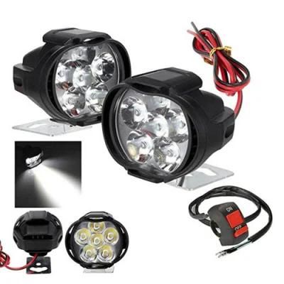 Wholesale Motorcycle Headlight 6500K White Super Bright 6 LED Working Spot Light Motorbike Fog Lamp 1200lm LED Headlight