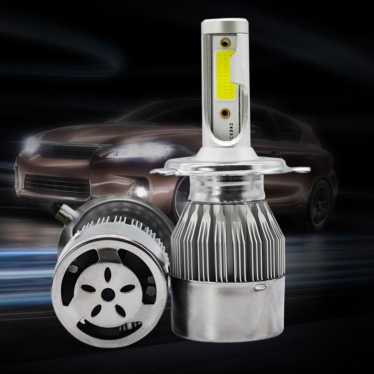 Low Price C6 Car LED Headlight Bulb 3800lm 36W H4 H7 H11 H13 9005 9006 880 COB Chips