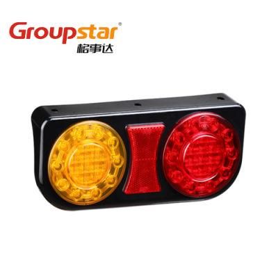 Car Lights Manufacturer 10-30V Adr Indicator Turn Stop Reflector Signal Jumbo Truck Forklift Trailer Truck LED Rear Lamp