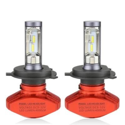 Brand New LED S1 Headlights 50W 10000lm 9-32V Csp Chip 6000K H7 H11 9006 H4 9007 Fog Lights Bulbs LED Headlight Auto Headlamps