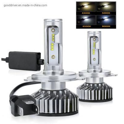 Super Bright High Power F2 Car LED Headlight Bulb H1 H4 H7 H11 F6 LED Head Lamp COB Zes Csp CREE Chip 12V Auto Lamps