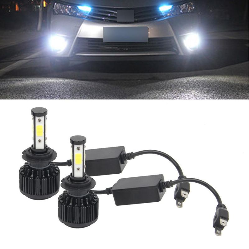 1set (2PCS) C6 LED Car Headlight 9005 9006 H4 H7 H11 35W X6 Headlights Fog Headlamp DC 12V 24V 3600lm with Cover S2