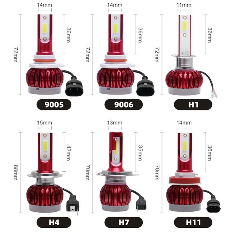 Wholesale LED Headlight Bulb 80W 16000lm Auto LED Bulb H4