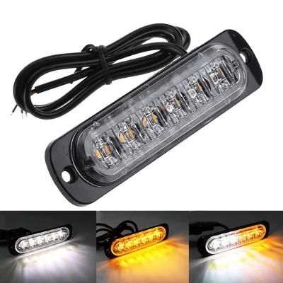 12V 24V 6LEDs Car Truck Emergency Strobe Signal Warning Light