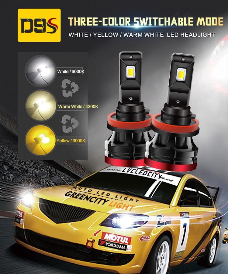 New Model D9s LED Headlight 9006 Bulb Car LED Lighting 9006 55W 7035 LED Chips Auto Lamps LED Light Bulb Auto Light