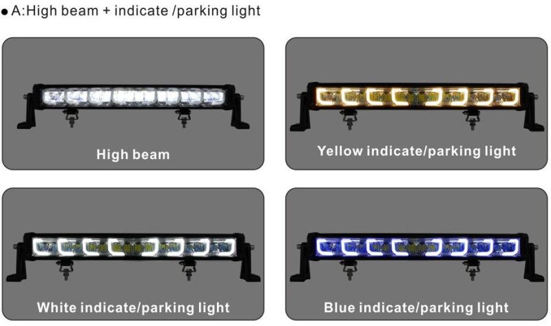 LED Bar Super Bright Long LED Light Bar with Three Row