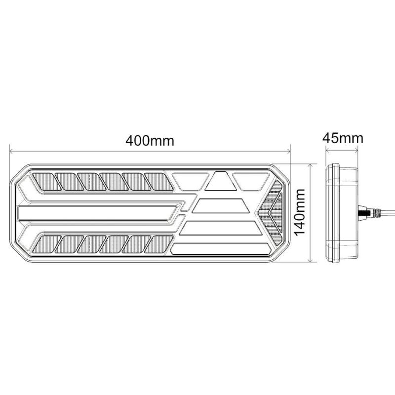 Smart Version Multifunctional Rear Combination Trailer Light