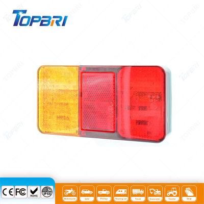 12V-24V LED Truck Trailer Tail Light Reflector Rear Indicator Light