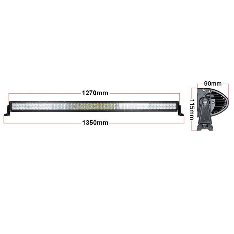 Dual Row 300W 5D Lens Automobile LED Strip Light Bar