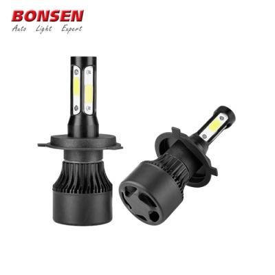 4 Sides LED Headlight Bulb 6500K S2 Car LED