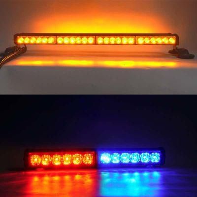 Flashing LED Light Bar Car Charger Magnetic Base