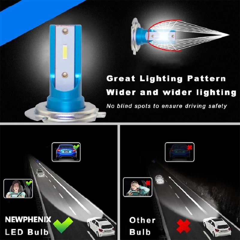 Latest Launched Mi8 4800lm Mini Design 6000K LED Headlight