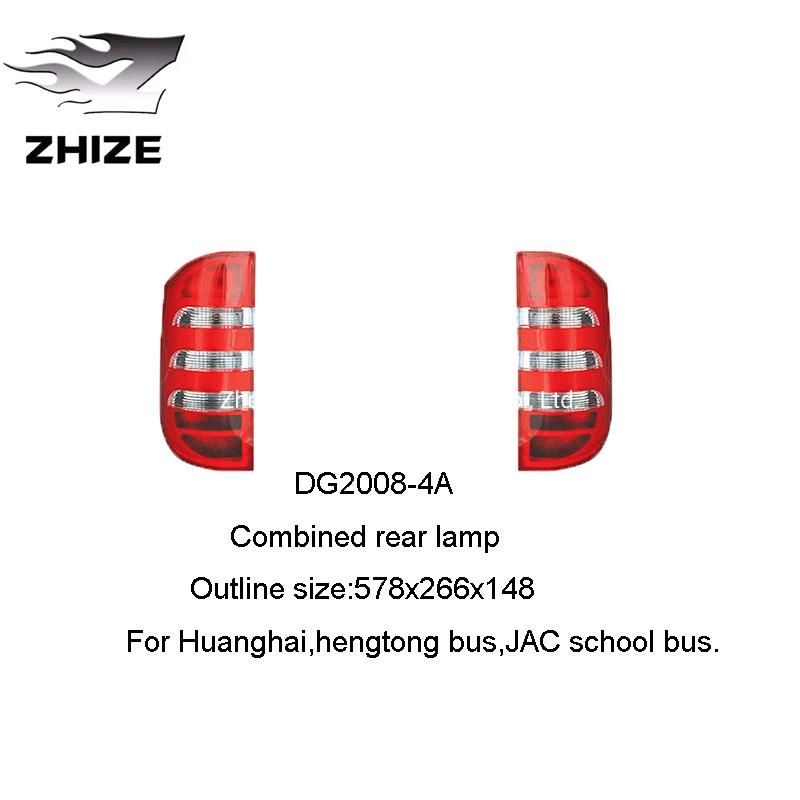 China Truck Parts Huanghai Hengtong Bus JAC School Bus Combined Rear Lamp of Donggang Dg2008-4A