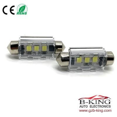 Super Bright DC9-20V 36mm White 3030 3SMD Festoon LED Car Light