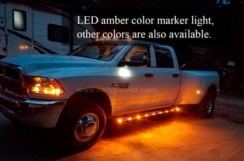 3/4" Smoked Amber LED Clearance Marker Bullet Light