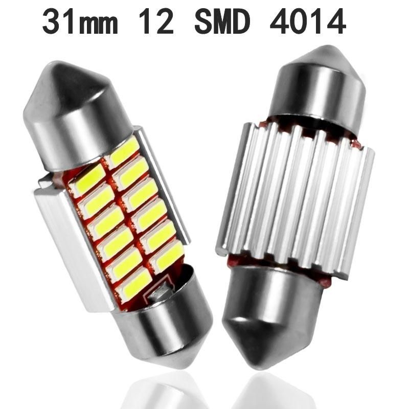 Festoon 31mm 36mm 39mm 42mm LED Bulb C5w C10W Super Bright 4014 SMD Canbus Error Free Auto Interior Doom Lamp Car Styling Light