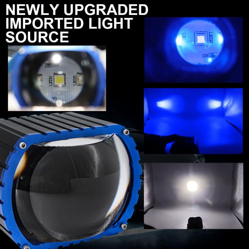 Auto Car Lenses H4 H7 H1 HID Bulbs Super Power Mini H4 LED Projector Lens 6500 Lumen