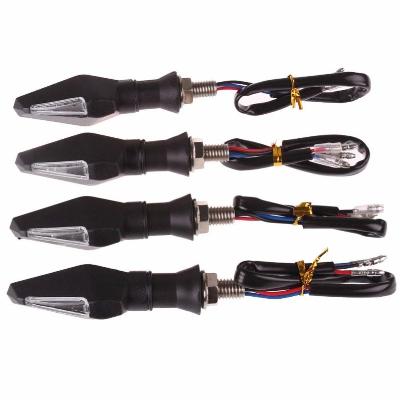 12V Universal Motorcycle LED Turn Signal Light Indicators Amber Blinker Light Flashers Lighting Motorcycle Accessories