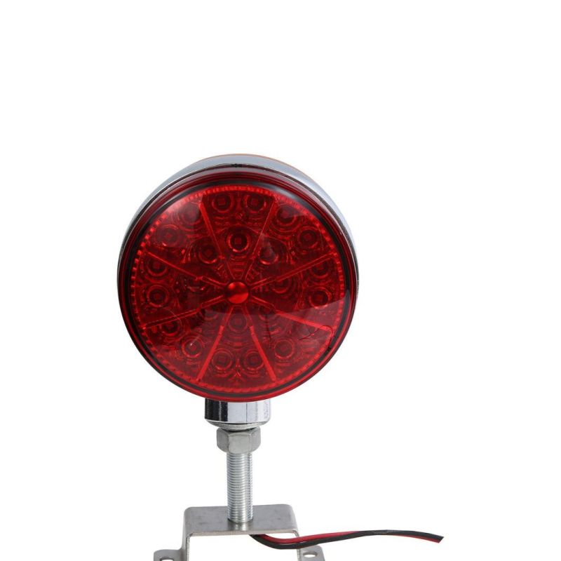 12V/24V 4.25" Red/Amber LED Tractor Warning Lights