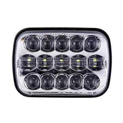 7X6 LED Headlamp Assembly Replacement 45W 5X7 Inch High Low Sealed Beam LED Headlight