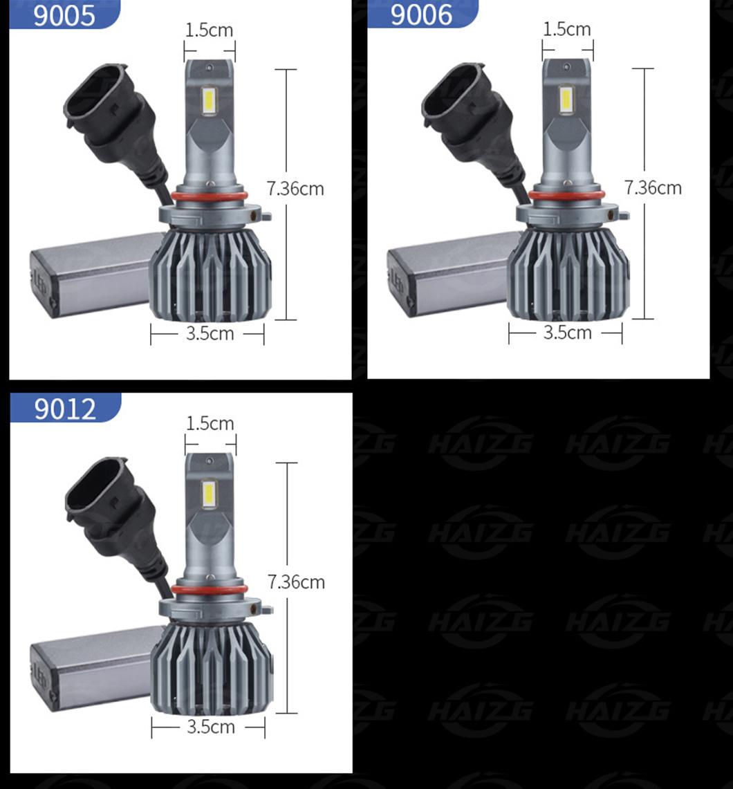 Haizg Super Brightness S10 LED Headlights H4 H11 H13 9005 9006 LED Light Bulb 60W 15000lm Auto Lighting System