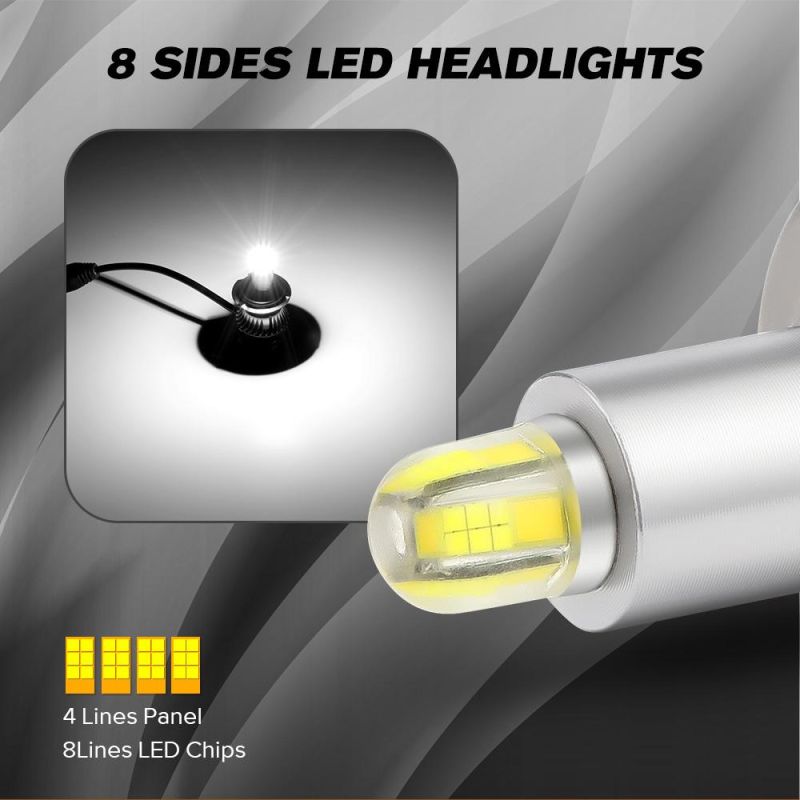 H4 H11 H13 9006 Car LED Headlight Bulbs 360 Degree Super Bright 200W 18000lm Car Light Accessories LED