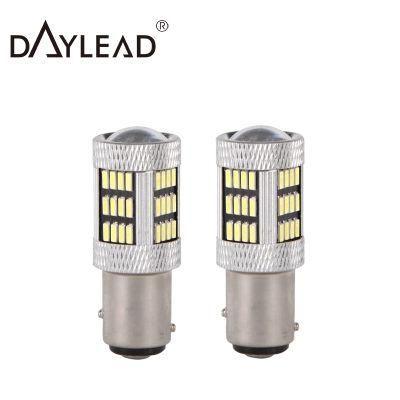 1157 3157 LED Turn Signal Brake Lamps 7443 12V 54SMD Yellow White Car LED Light Bulb