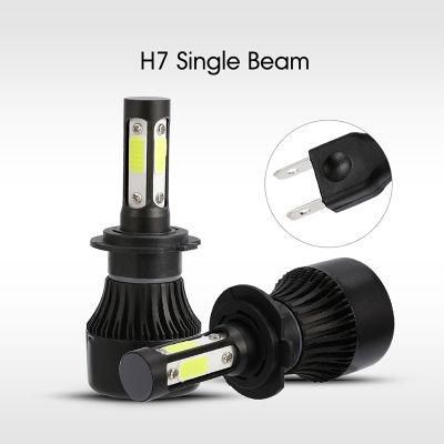 X7 LED H7 Headlight 4 Side 35W 8000lm Car Bulbs 9004 9005 9006 Headlight for Automobile