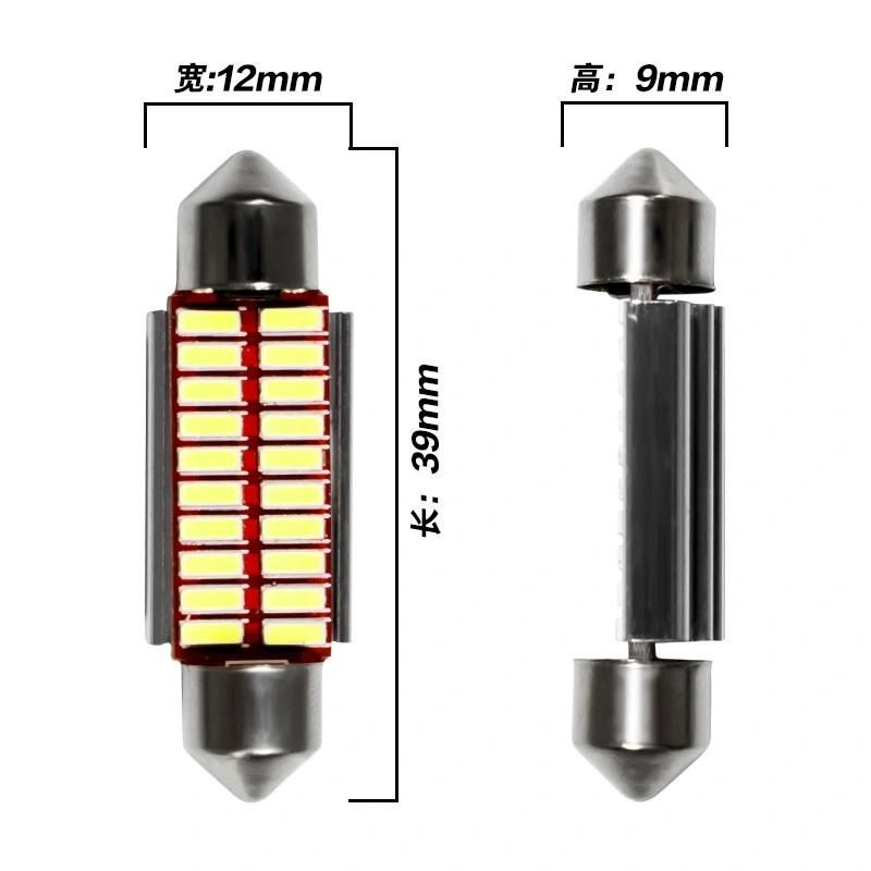 Festoon 31mm 36mm 39mm 42mm LED Bulb C5w C10W Super Bright 4014 SMD Canbus Error Free Auto Interior Room Lamp Car Styling Light