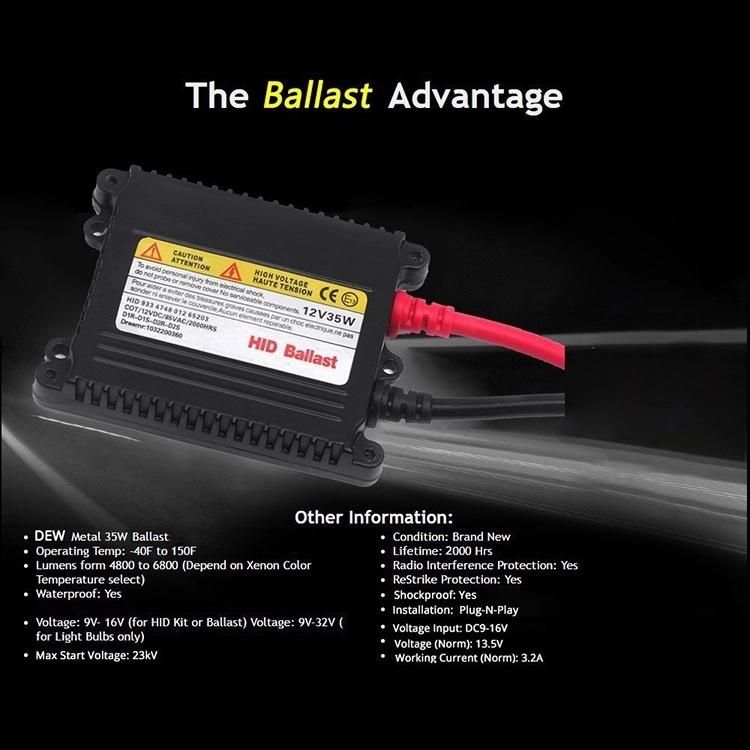 Good Price HID Ballast 35W 55W 75W 100W 12V 24V DC