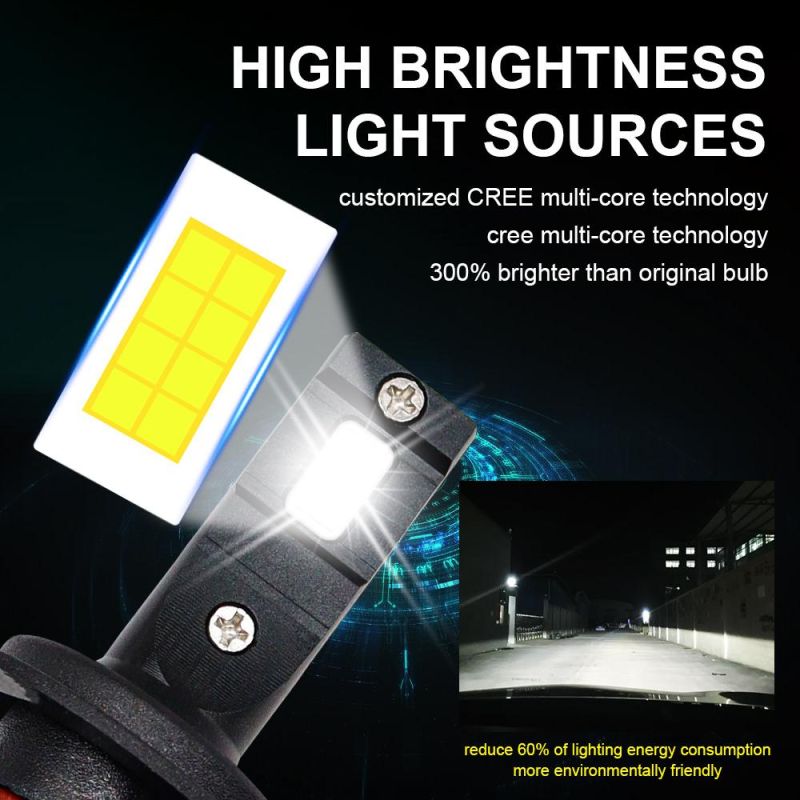 New Type Mini LED Headlight H7 Car Headlight 6000K 100W H4 Motorcycle Headlight 20000lm H11 CREE Auto Headlamp 9-32V Headlight Bulbs