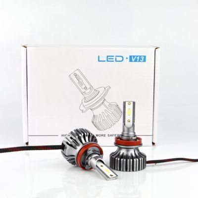 Weiyao V13 Csp 1919 LED Headlights H11 LED Bulbs Halongen Size Play &amp; Play Car LED Headlight Lamp H11 Auto Lighting System