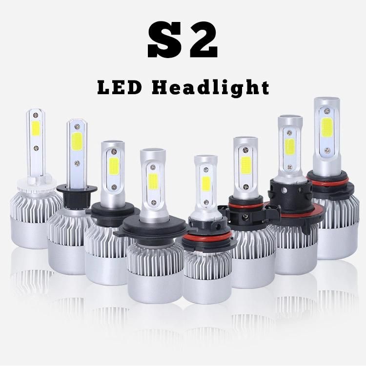 Auto Lighting Wholesale Three Side Head Lamp COB 72W 8000 Lumens 6500K  H11 Conversion Kit S2 Car LED Headlight Bulb