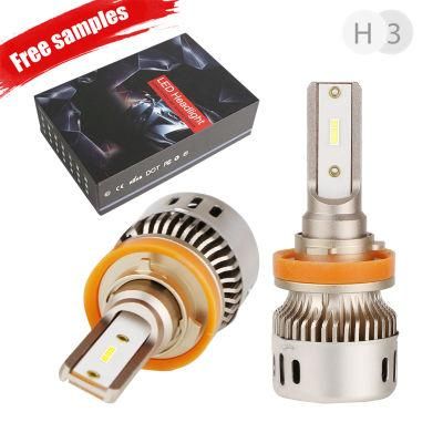 New Car LED Headlight Bulbs H1 H3 H7 Headlights 9005 9006 Wholesale Automotive Parts Automobile Lamp