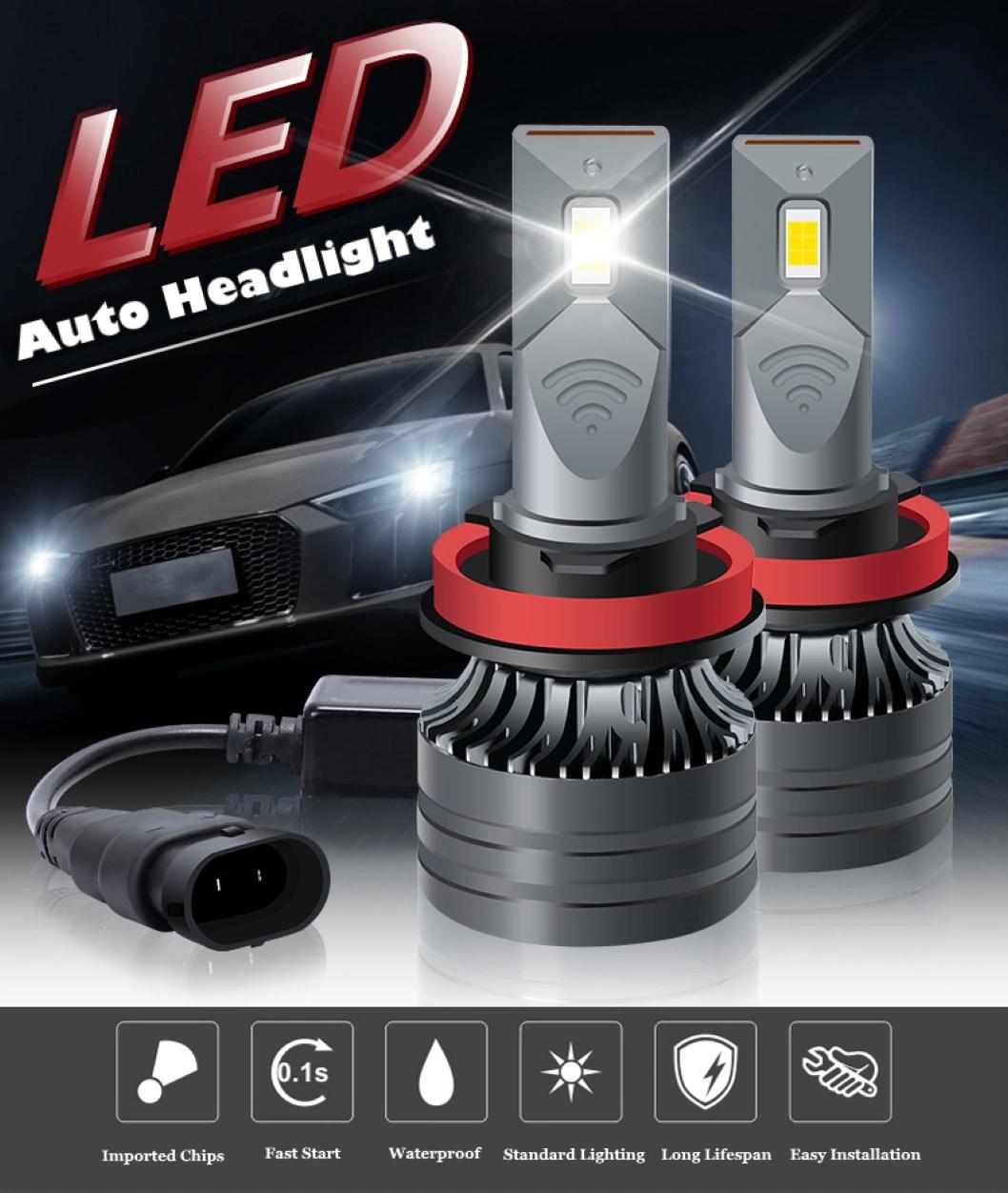 2PCS 12V 3800lm H4 H7 LED H7 LED Headlight Bulb H1 H13 H8 H9 H11 9005 Hb3 9006 Hb4 6000K Auto Headlamps